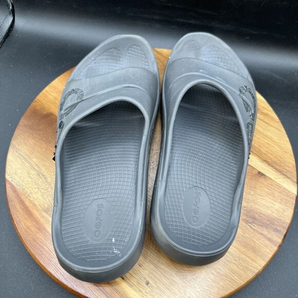 OOFOS OOahh Recovery Slides Mens Size 11 Sport Flex Grey Sandals Slip On Shoes - Picture 5 of 8